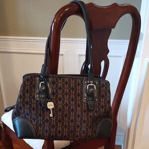Fossil Brown and Black Women's Bag